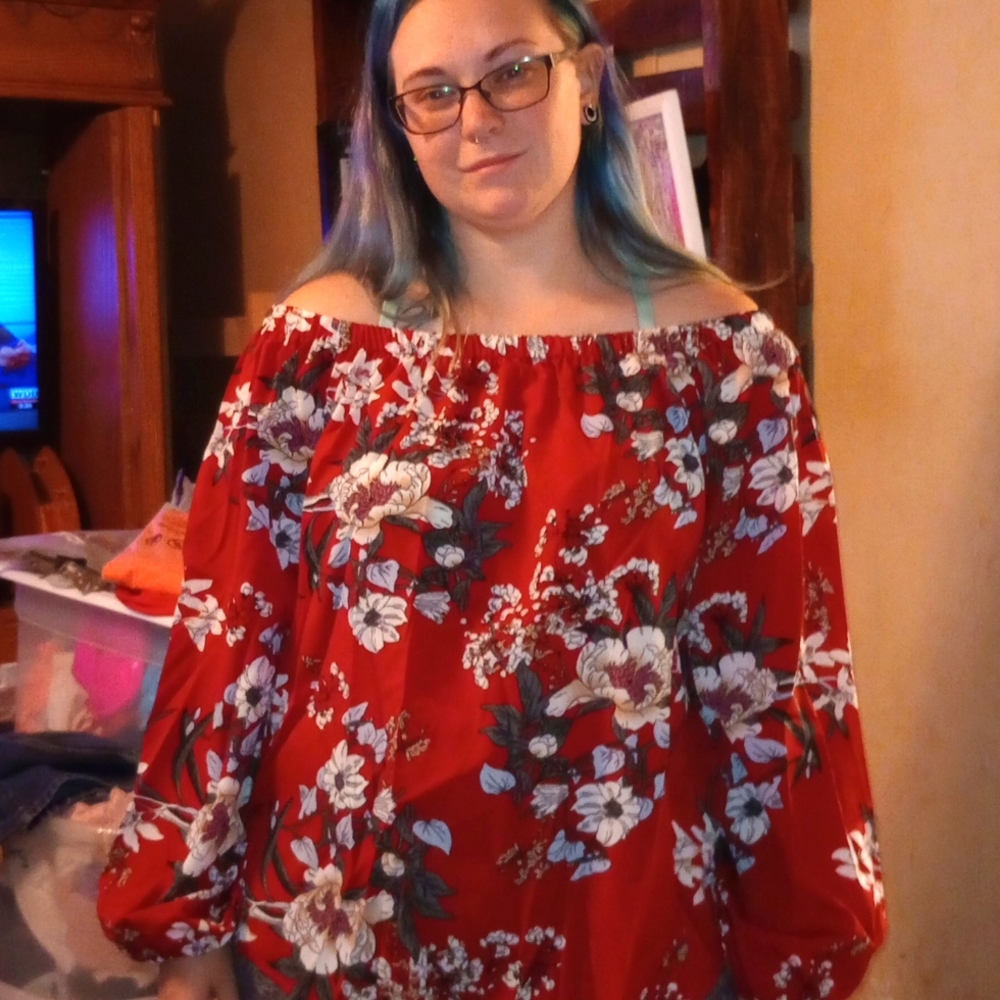 Shein lg beautiful fall blouse